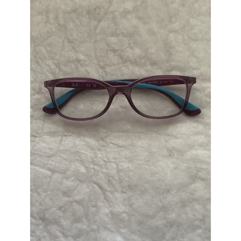 RAY-BAN RB1586 3776 Youth Eyeglasses Purple Blue 49-16-130 Frames Only